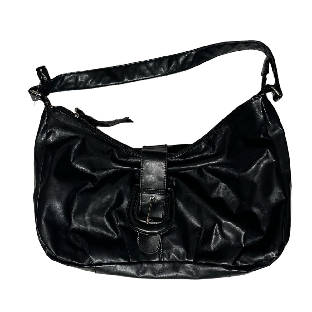 Women’s Zipper Buckle Close Black HandBag